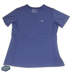 FIGS Women’s Blue Slim Catarina One Pocket Scrub Top | NEW/NWOT!!